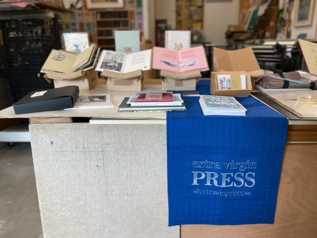 EVP's table set up at the Tropic Bound book fair